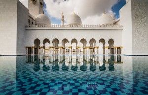 The 96 columns of the Sheikh Zayed Mosque