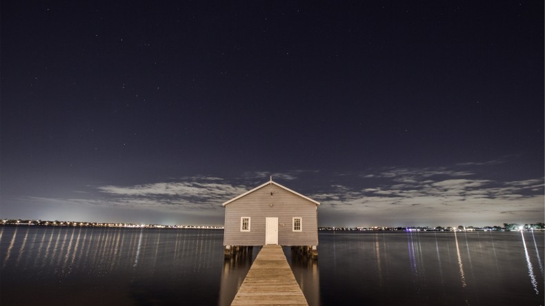 landing-stage-sea-sky-night